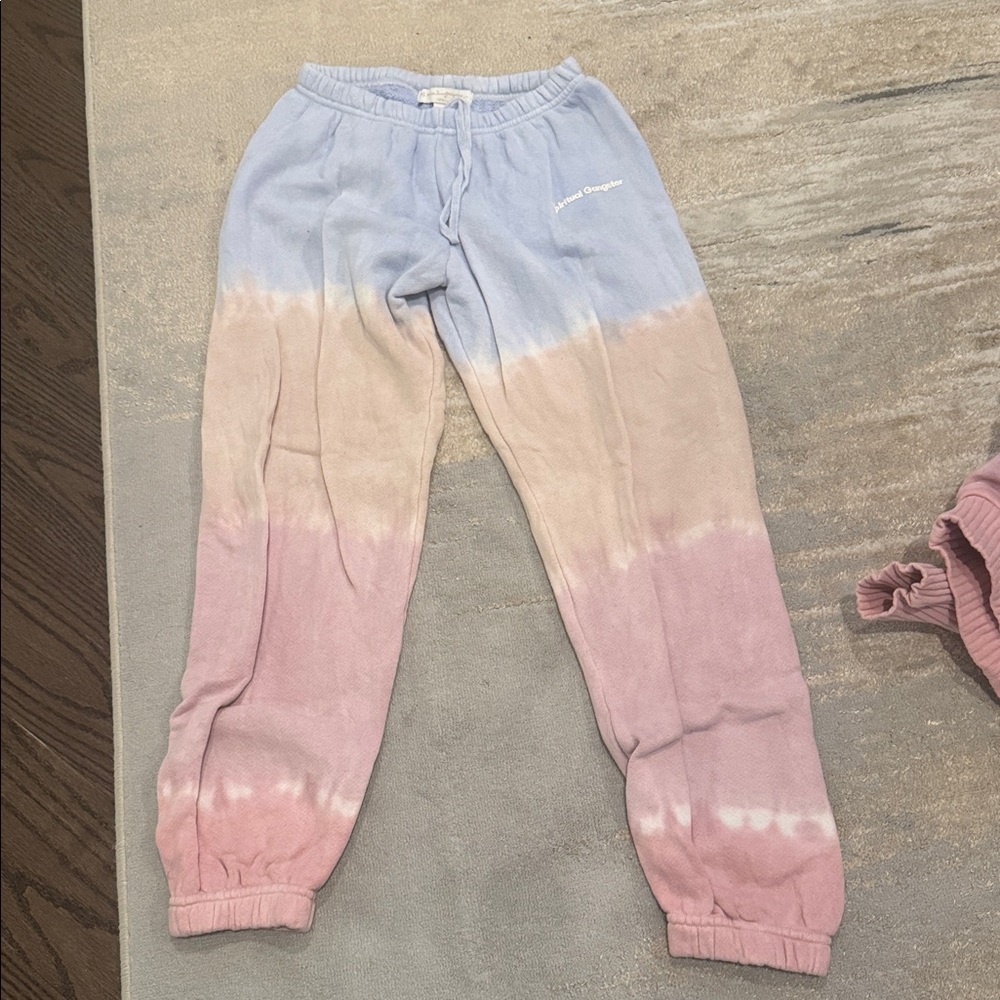 Spiritual gangster Pastel Tie-Dye Zip-Up Hoodie and sweatpants set XS - Picture 5 of 6